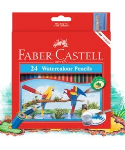 24 Faber-Castell Watercolour Pencils -Play-Doh shop 16 114464S WatercolourPencil Standard 24Box 2 14624.1640054073
