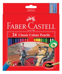 24 Faber-Castell Classic Colour Pencils