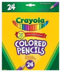 Crayola 24 Full Size Coloured Pencils
