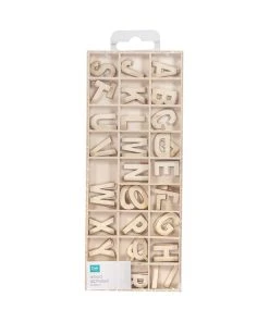 Craftsmart Wood Alphabet 52 Pieces
