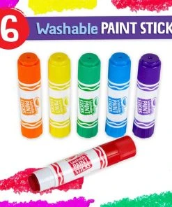 Crayola 6 Colours Washable Paint Sticks -Play-Doh shop 21007625 3 47938.1637637245