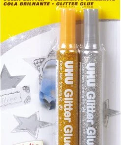 UHU Creativ' Glitter Glue 20mL - Card Of 2