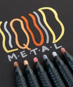 Crayola Signature 6 Count Liquid Metal Craft Markers -Play-Doh shop 22005650 6 46016.1661511142