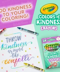 Crayola 24 Colours Of Kindness Crayons -Play-Doh shop 23000666 4 28863.1673578275