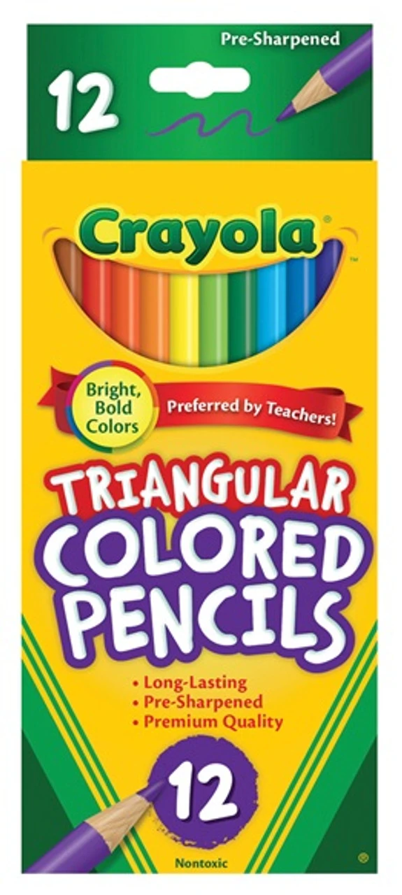 Crayola 12 Full Size Triangular Coloured Pencils 3 Crayola 12 Full Size Triangular Coloured Pencils