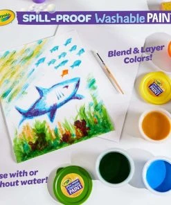 Crayola Spill Proof Washable Paint Kit -Play-Doh shop 23000669 8 11643.1673579120