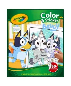 Crayola Colour & Sticker Book Bluey