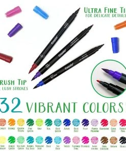 Crayola 16 Signature Brush & Detail Dual-Tip Markers -Play-Doh shop 23000677 2 70251.1673579661