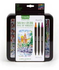 Crayola 16 Signature Brush & Detail Dual-Tip Markers