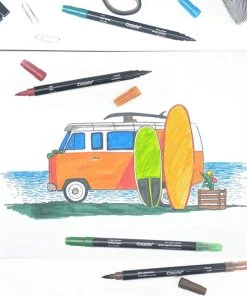 Crayola 16 Signature Brush & Detail Dual-Tip Markers -Play-Doh shop 23000677 6 51100.1673579661