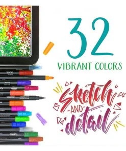 Crayola 16 Signature Sketch & Detail Dual-Tip Markers -Play-Doh shop 23000679 2 17137.1673579416