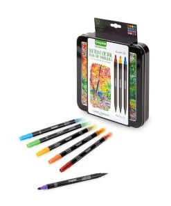 Crayola 16 Signature Sketch & Detail Dual-Tip Markers -Play-Doh shop 23000679 3 03221.1673579451
