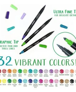 Crayola 16 Signature Sketch & Detail Dual-Tip Markers -Play-Doh shop 23000679 4 95472.1673579417