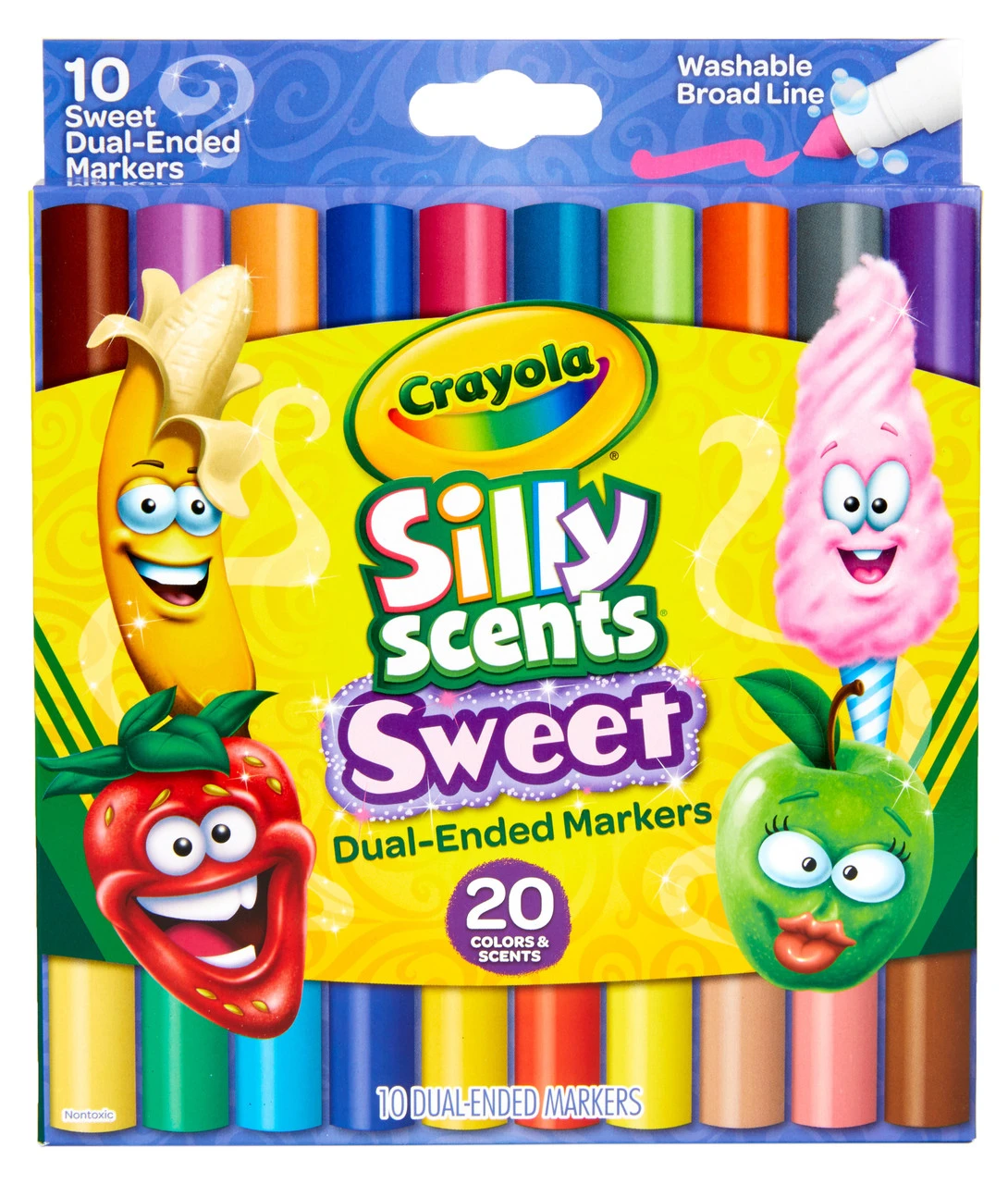 Crayola Silly Scents Dual-Ended Washable Marker 10ct