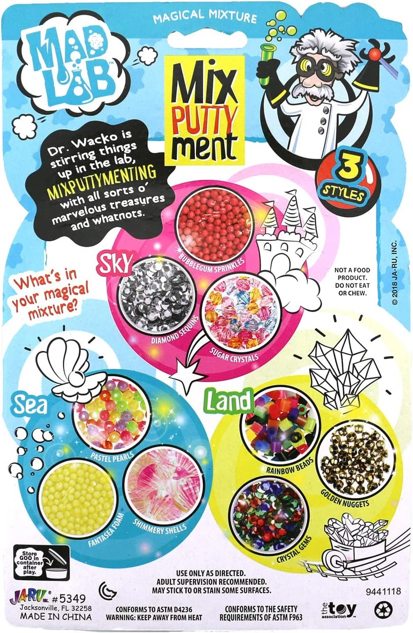 Mad Lab Mix Putty Crystal Glitter Slime Goo 4 Mad Lab Mix Putty Crystal Glitter Slime Goo - Image 2