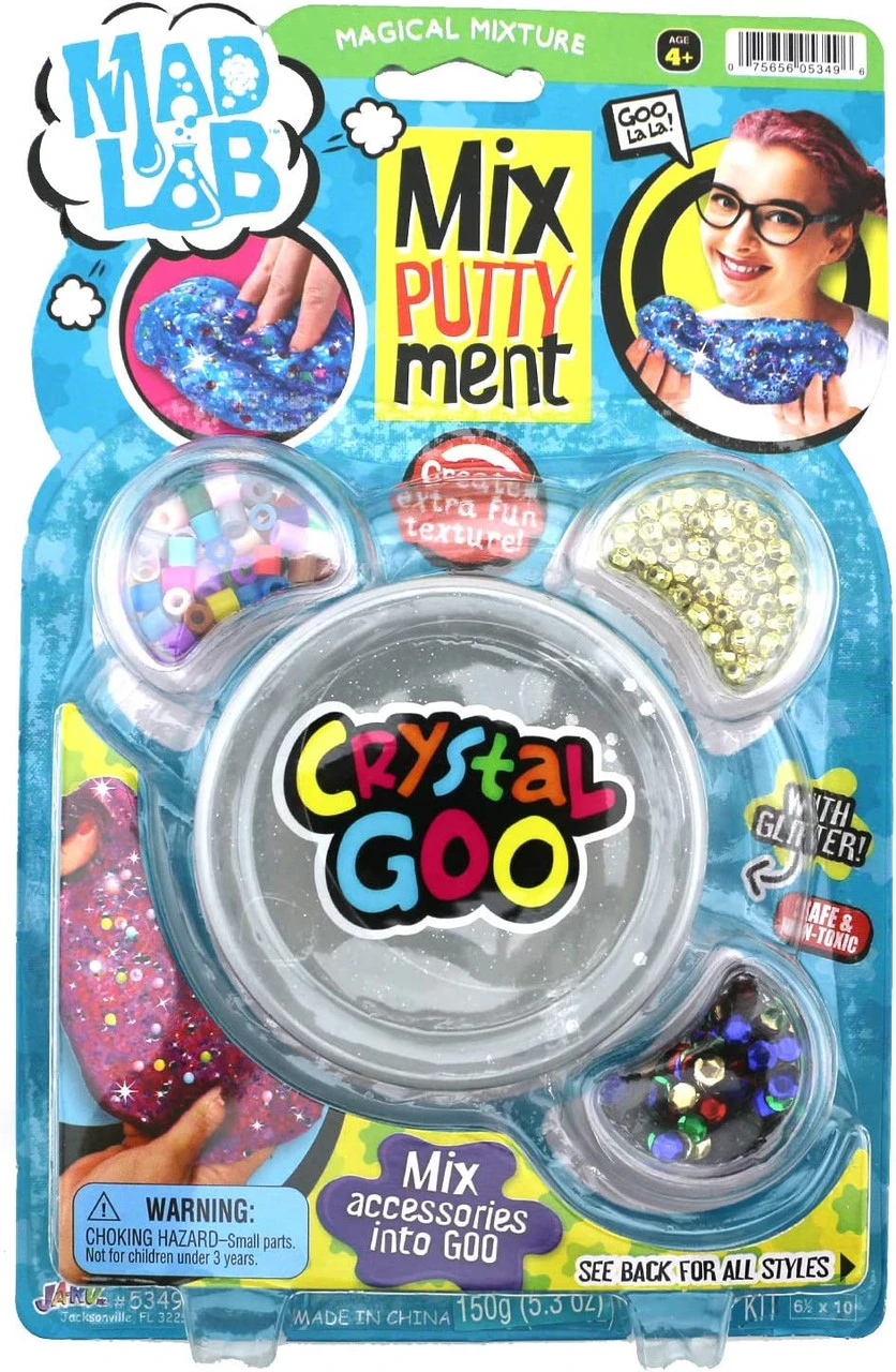 Mad Lab Mix Putty Crystal Glitter Slime Goo 6 Mad Lab Mix Putty Crystal Glitter Slime Goo - Image 4