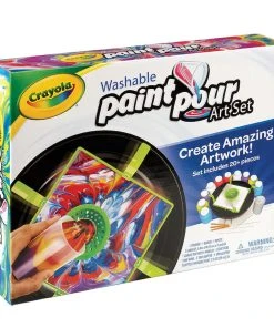 Crayola Washable Paint & Pour Art Set -Play-Doh shop A1576555 81912.1659059915