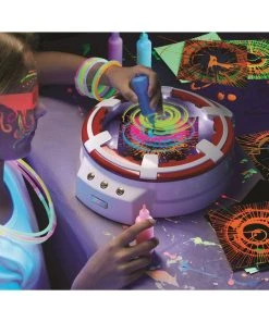 3D Spin Art With LED Lights